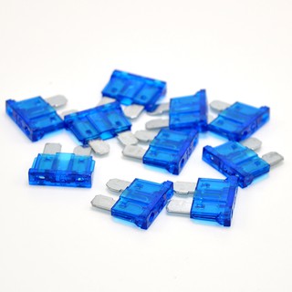 Bộ 10 cầu chì dùng trong Ô tô / Xe máy size M 19x18mm (Loại 15A)