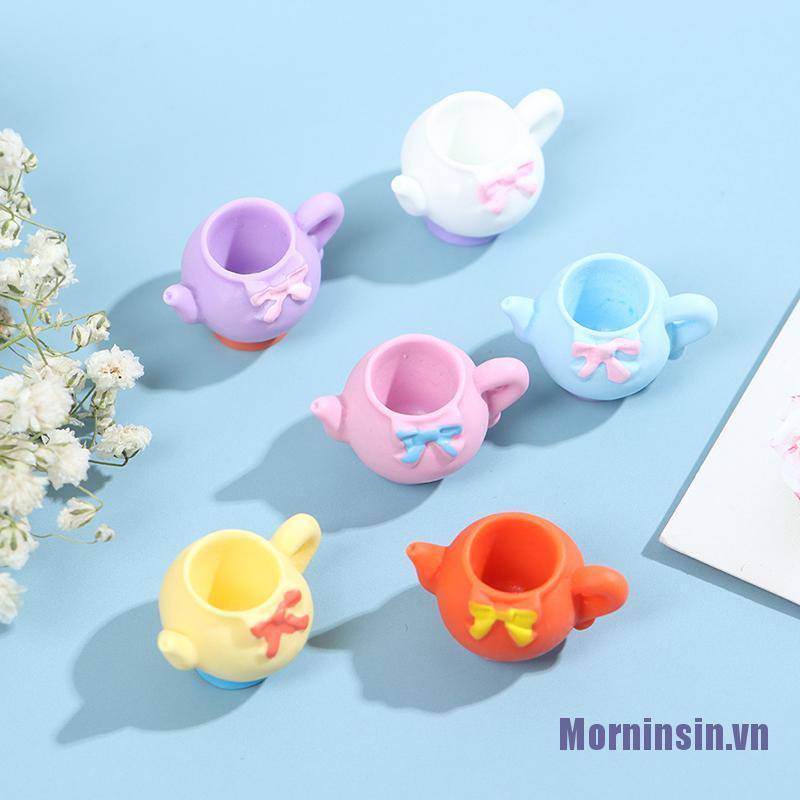 Set 5 Ấm Trà Mini Tỉ Lệ 1: 12 Trang Trí Nhà Búp Bê