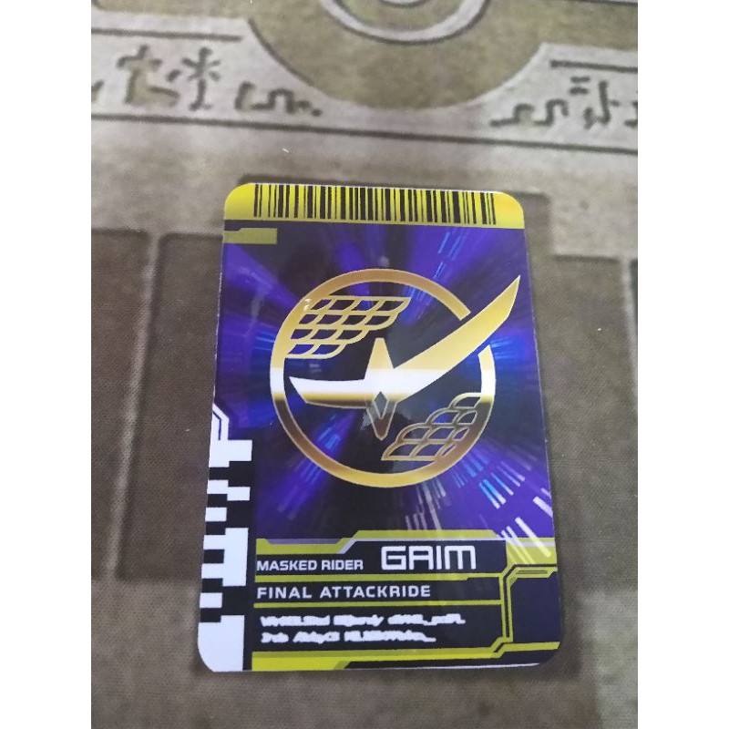 Thẻ bài sưu tầm card in kamen rider Decade đọc được 2 mặt trong Driver Kamen Rider Final attackride Gaim