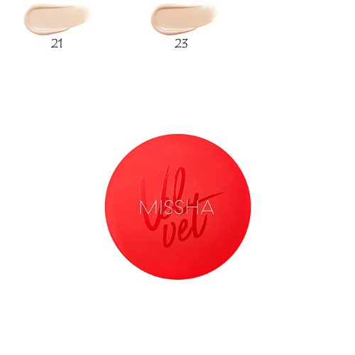 [Mã FMCGMALL -8% đơn 250K] Phấn nước Missha Velvet Finish Cushion SPF50+ PA+++ 15g - HỘP ĐỎ