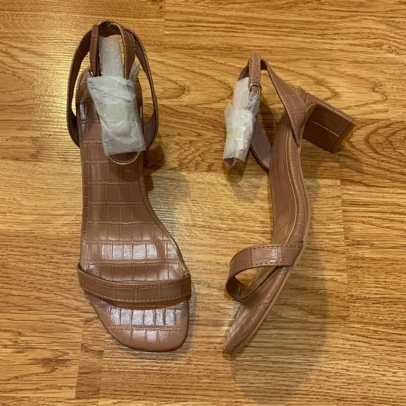 Dép Sandal xk quai mảnh mũi vuông