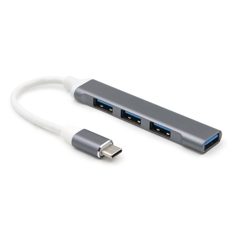 Cáp Sạc Type C Sang 3 Cổng Usb 2.0 + Usb 3.0 Hỗ Trợ Cho Laptop Chất Lượng Cao