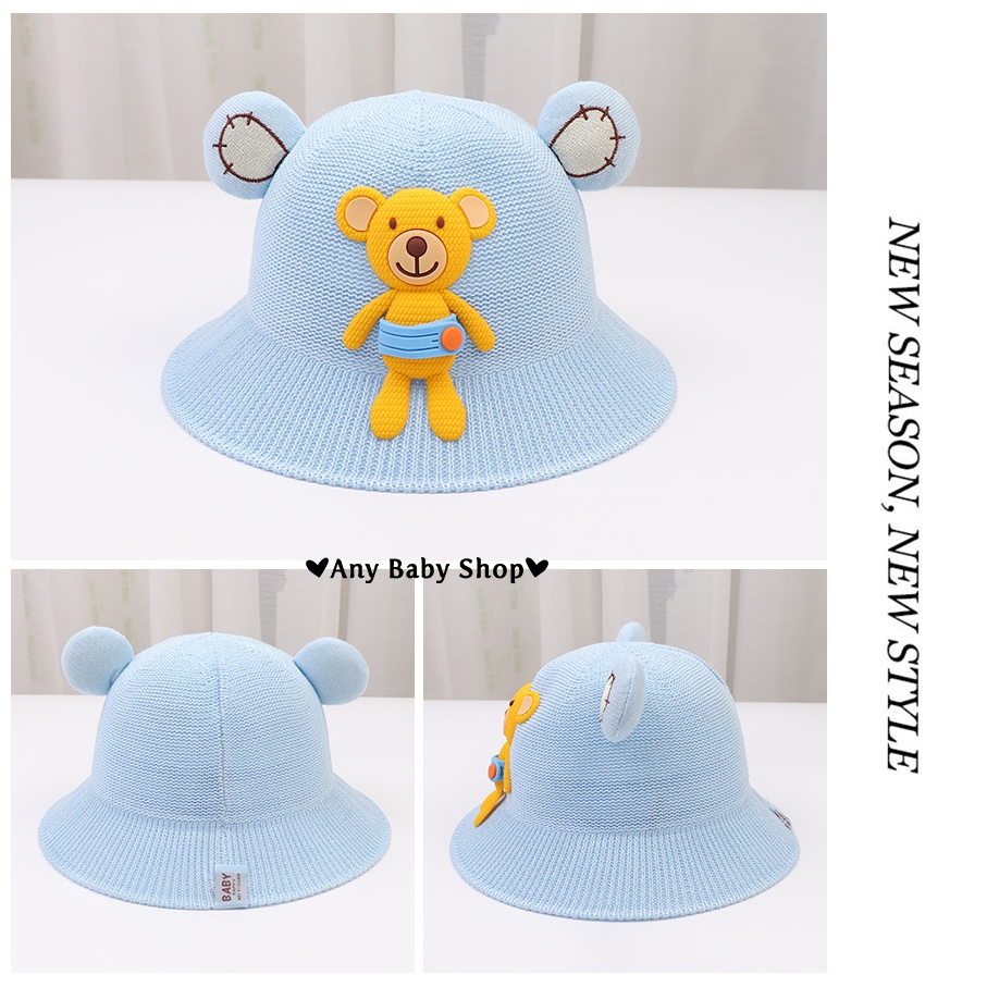 Nón rộng vành cho bé trai bé gái siêu xinh hình gấu cute nhiều màu xinh yêu(hàng có sẵn) ❣❣