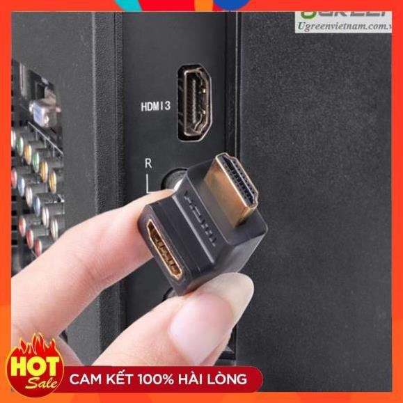 Đầu nối HDMI vuông góc 90 độ Ugreen 20110 chính hãng bảo hành 18 tháng