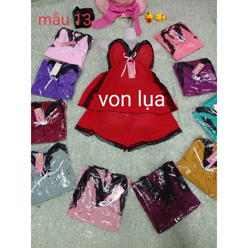 DB05_)BỘ NGỦ 2 DÂY LỤA, GỢI CẢM, NHẸ MÁT