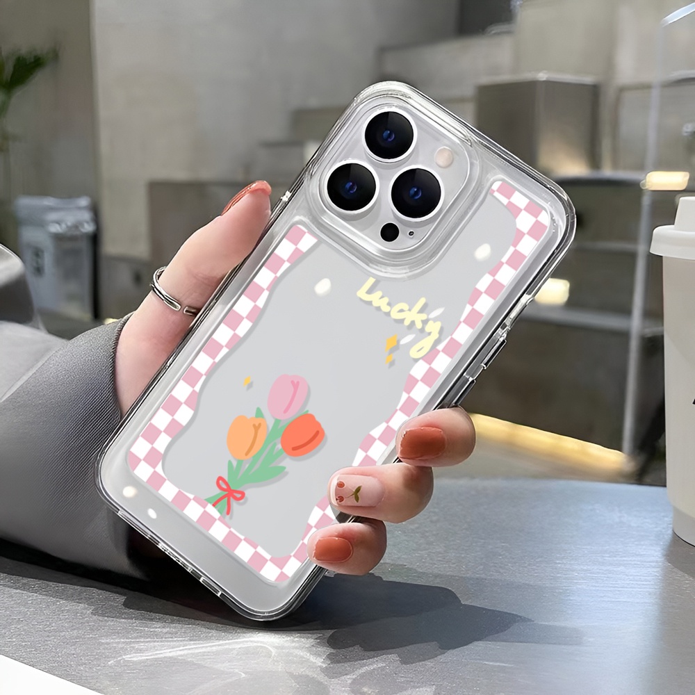 Ốp Điện Thoại Trong Suốt Hình Hoa May Mắn Cho iphone 14 Pro Max Plus 13 11 12 7Plus X XR XS Max 7 8 SE 2020