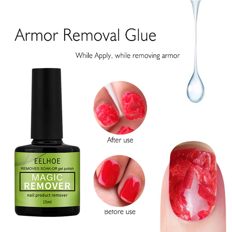 Eelhoe Nước Tẩy Móng Dạng Nổ 15Ml Nước Tẩy Sơn Móng Tay Đặc Biệt Cho Móng Okase
