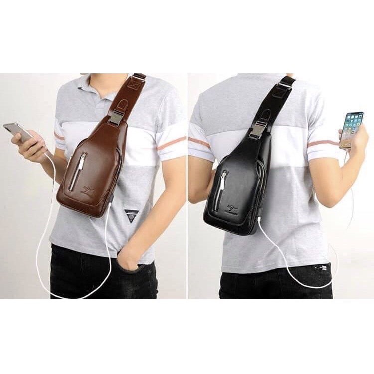 Túi Đeo Chéo Nam Cao Cấp Da Trơn | BigBuy360 - bigbuy360.vn