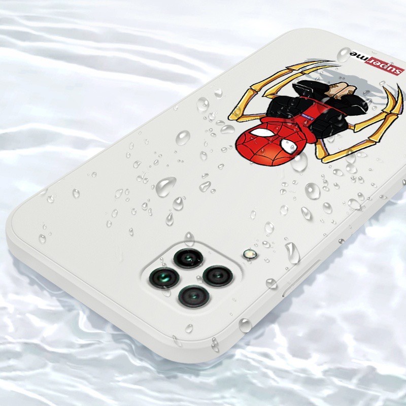 Ốp lưng iphone hình người nhện spiderman cạnh vuông chống sốc 7plus/8plus/x/xs/xsmax/11/12/13/14/pro/promax