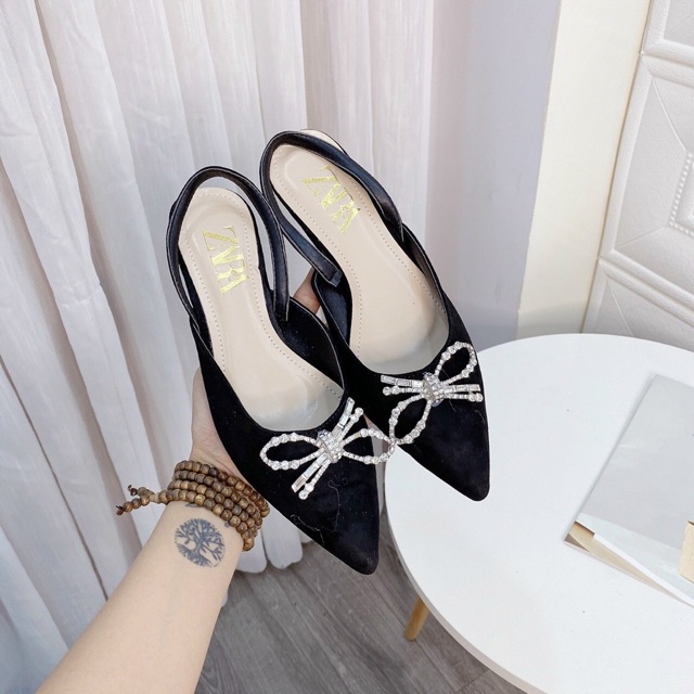 GIÀY BÚP BÊ NƠ SIÊU DỄ THƯƠNG GÓT NHÍ