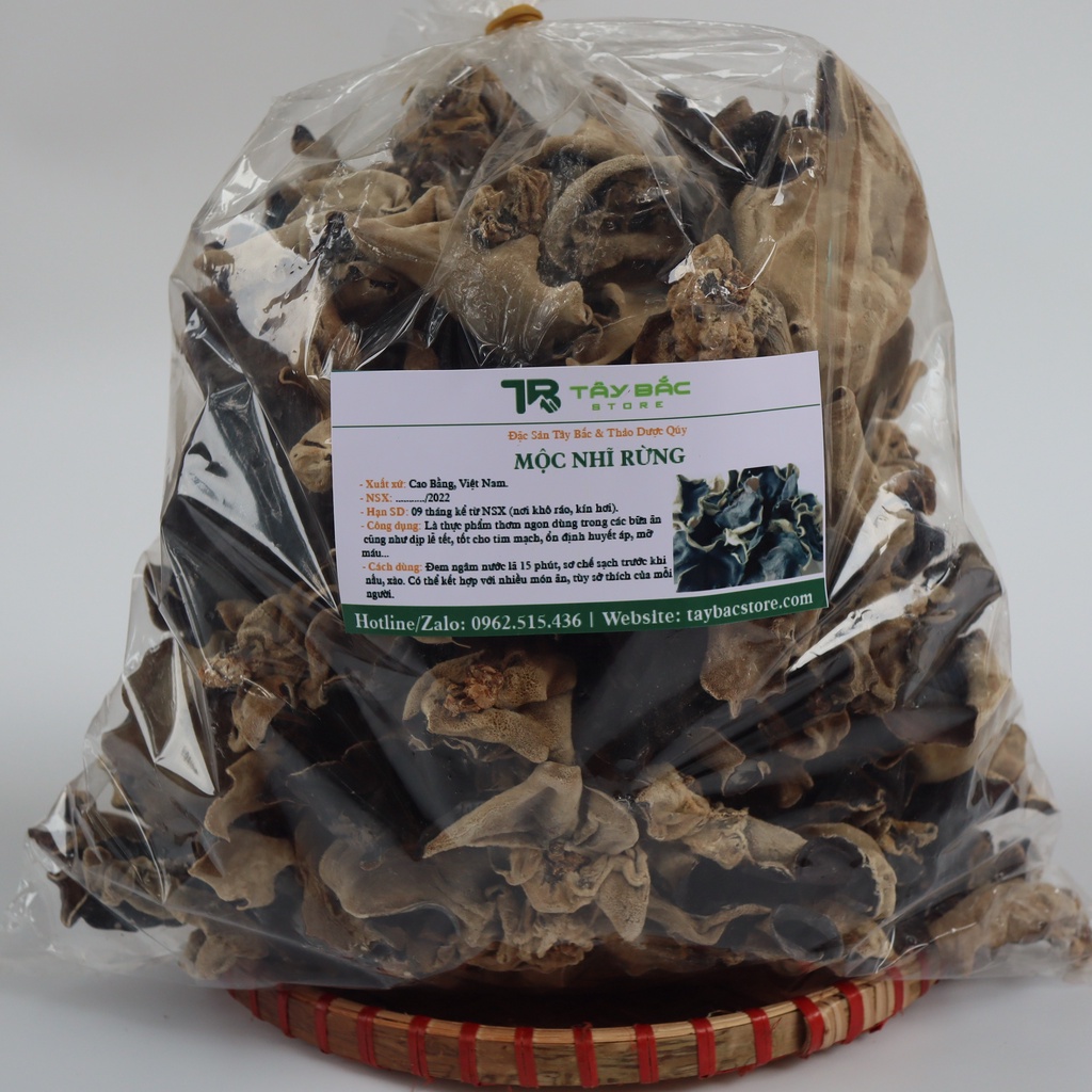 Mộc Nhĩ Khô Cao Bằng Túi 500G Sạch Thơm Ngon Đặc Sản Vùng Cao