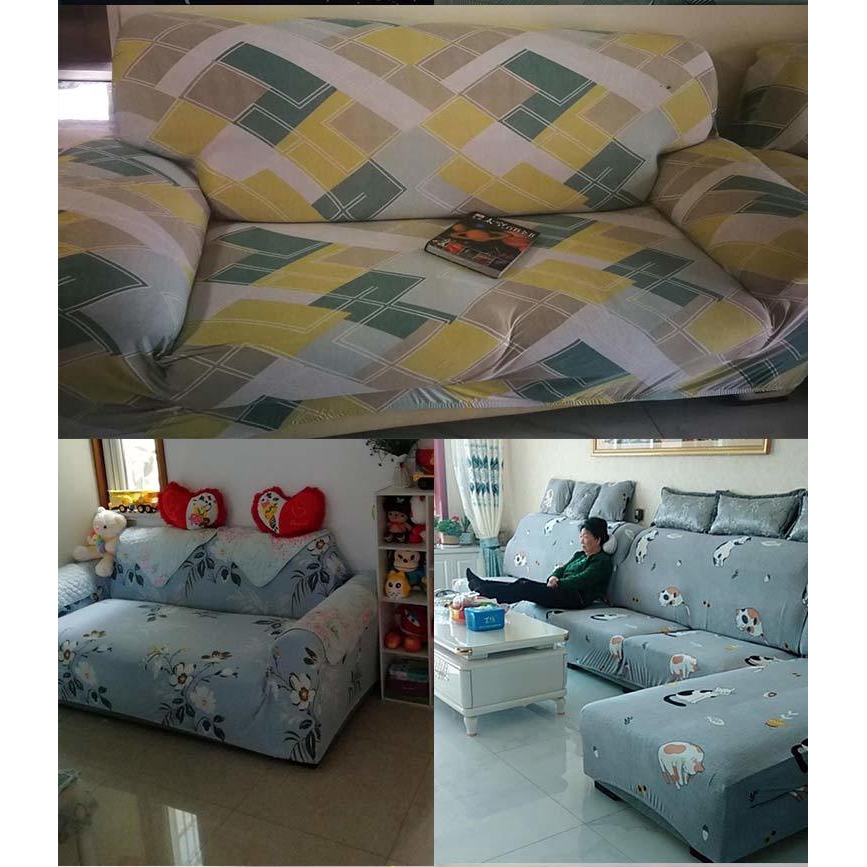 Miếng Bọc Ghế Sofa Hình Chữ L Tiện Dụng