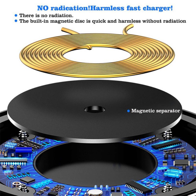 COD 10W Fast Wireless Charger,for Samsung Galaxy S10 S9 S8 Note 9 USB Qi G5VN