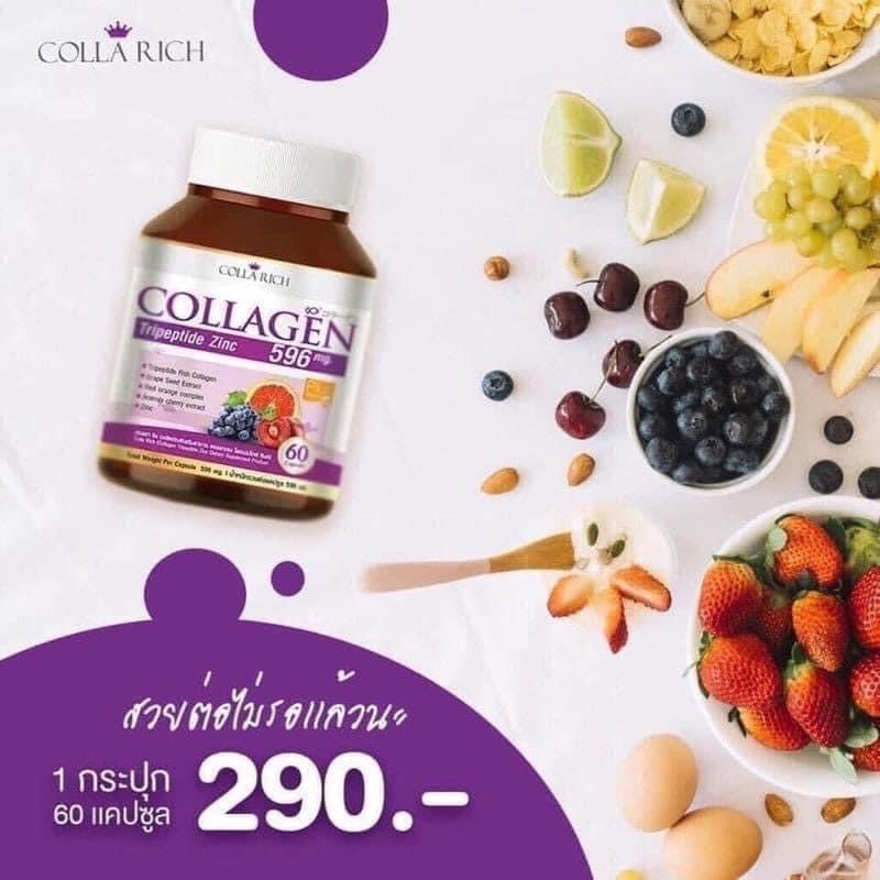 Collagen 596mg Thái Lan 60v bổ sung dưỡng chất làm đẹp