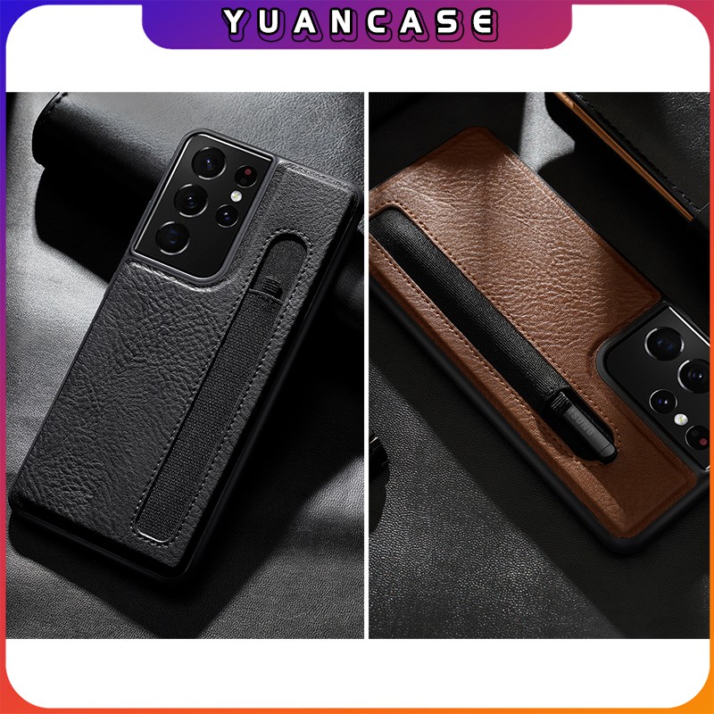 Ốp lưng Nillkin da cho Samsung S21 Ultra Aoge Leather Case , có khe để bút S-Pen - Hàng nhập khẩu | BigBuy360 - bigbuy360.vn