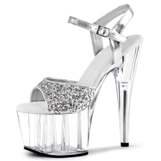 (ORDER) Sandals cao gót đế đúp quai sequins 15 cm, hàng cao cấp