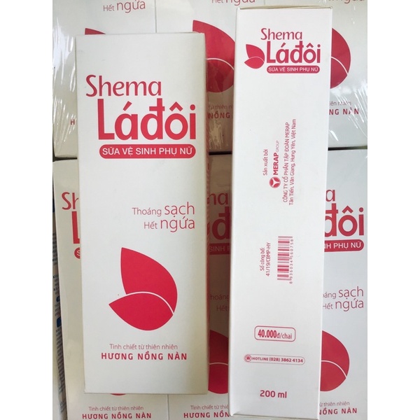 Dung dịch vệ sinh phụ nữ SHEMA LÁ ĐÔI