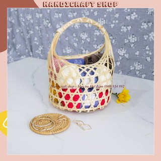 Giỏ Tre Tròn - Đựng Trứng - Đựng Đồ Đa Năng - Thân Thiện Với Môi Trường - HANDICRAFT SHOP