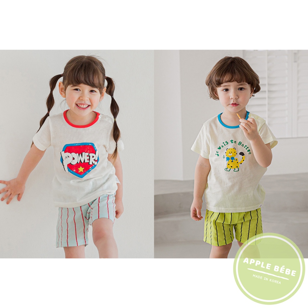 Bộ tay ngắn Cordii Cool Mesh cho bé 10-20kg, Hàng chính hãng nội địa Hàn