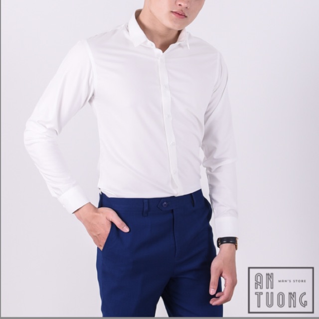 ÁO SƠ MI TRẮNG TAY DÀI CÓ ĐỦ SIZE