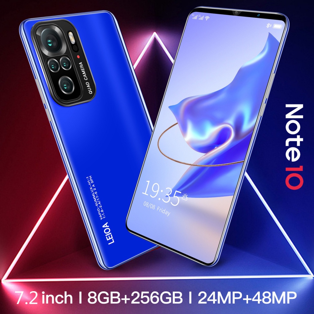 Mới tinh di động điện thoại di động Note10 PRO Tín hiệu 5G 6GB + 128GB Hai SIM sạc nhanh điện thoại rẻ tiền cod