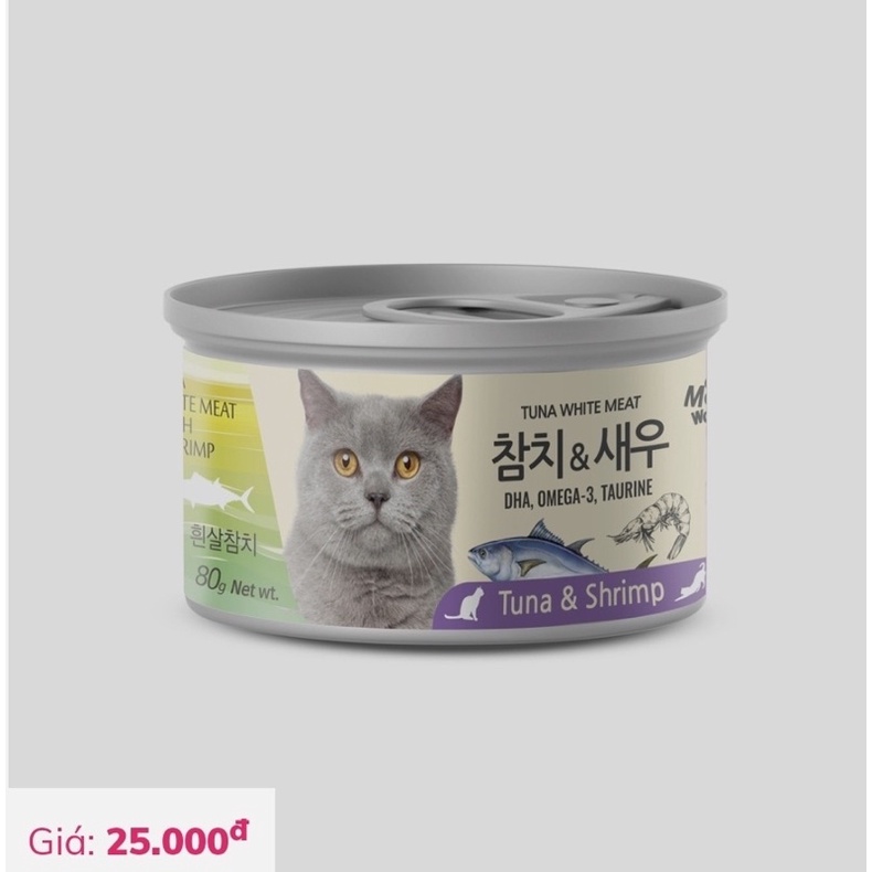 Pate mèo Meowow 80gr Hàn quốc - vị ngẫu nhiên