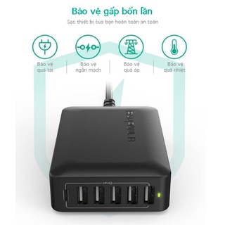 Củ sạc RAVPower RP-PC033 iSmart 6 cổng 60W
