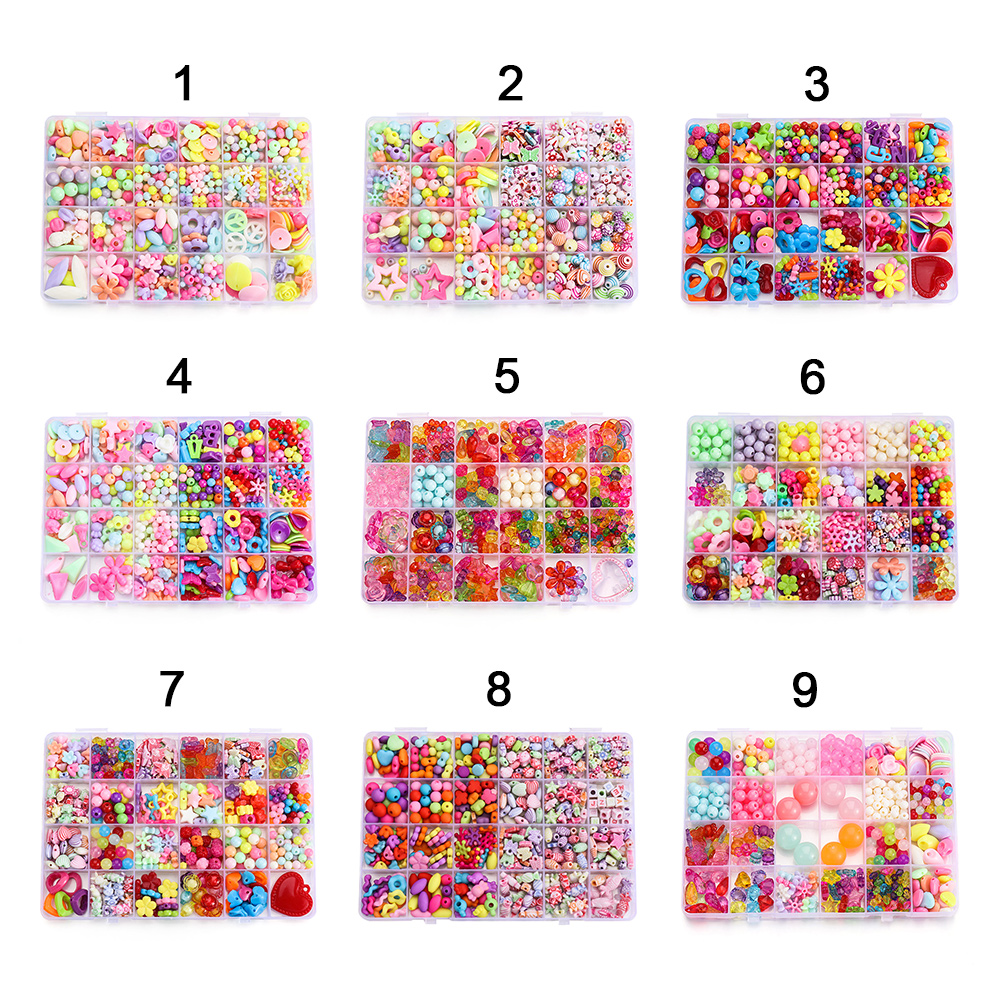 Bộ Hạt Nhựa Resin Làm Trang Sức Thủ Công Kiểu Hoạt Hình Dành Cho Bé