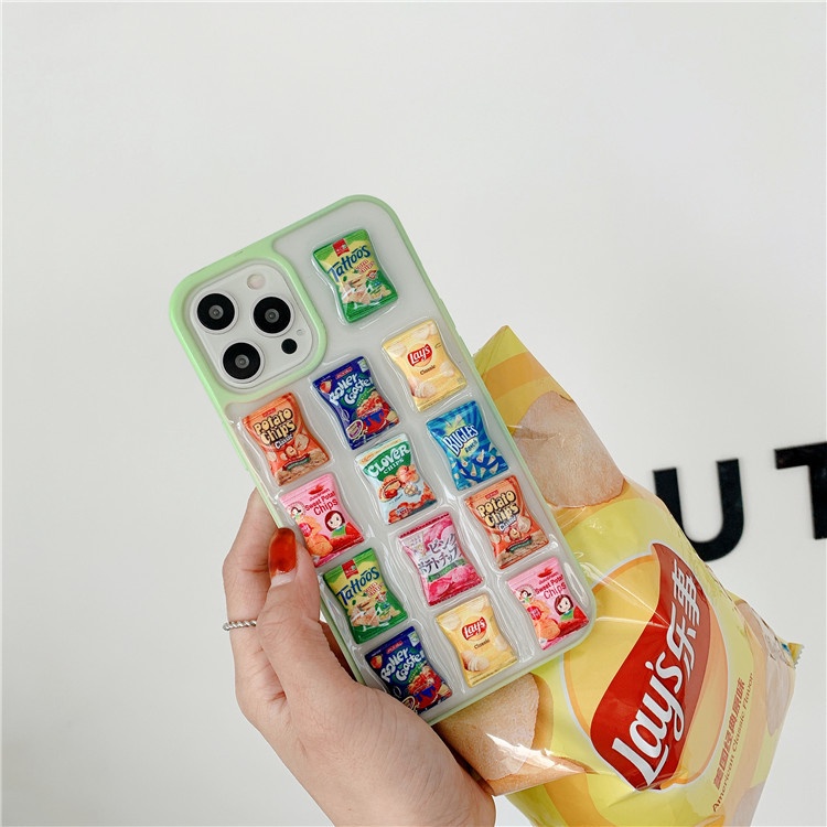 Apple Ốp Điện Thoại Mềm Hình Snack Khoai Tây Chiên Cho Iphonexs Max 7plus 12pro Xr | BigBuy360 - bigbuy360.vn