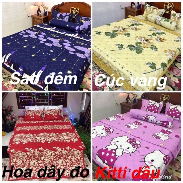 bộ chăn hè ga gối tặng kèm vỏ gối ôm(ib để chọn mẫu) | BigBuy360 - bigbuy360.vn