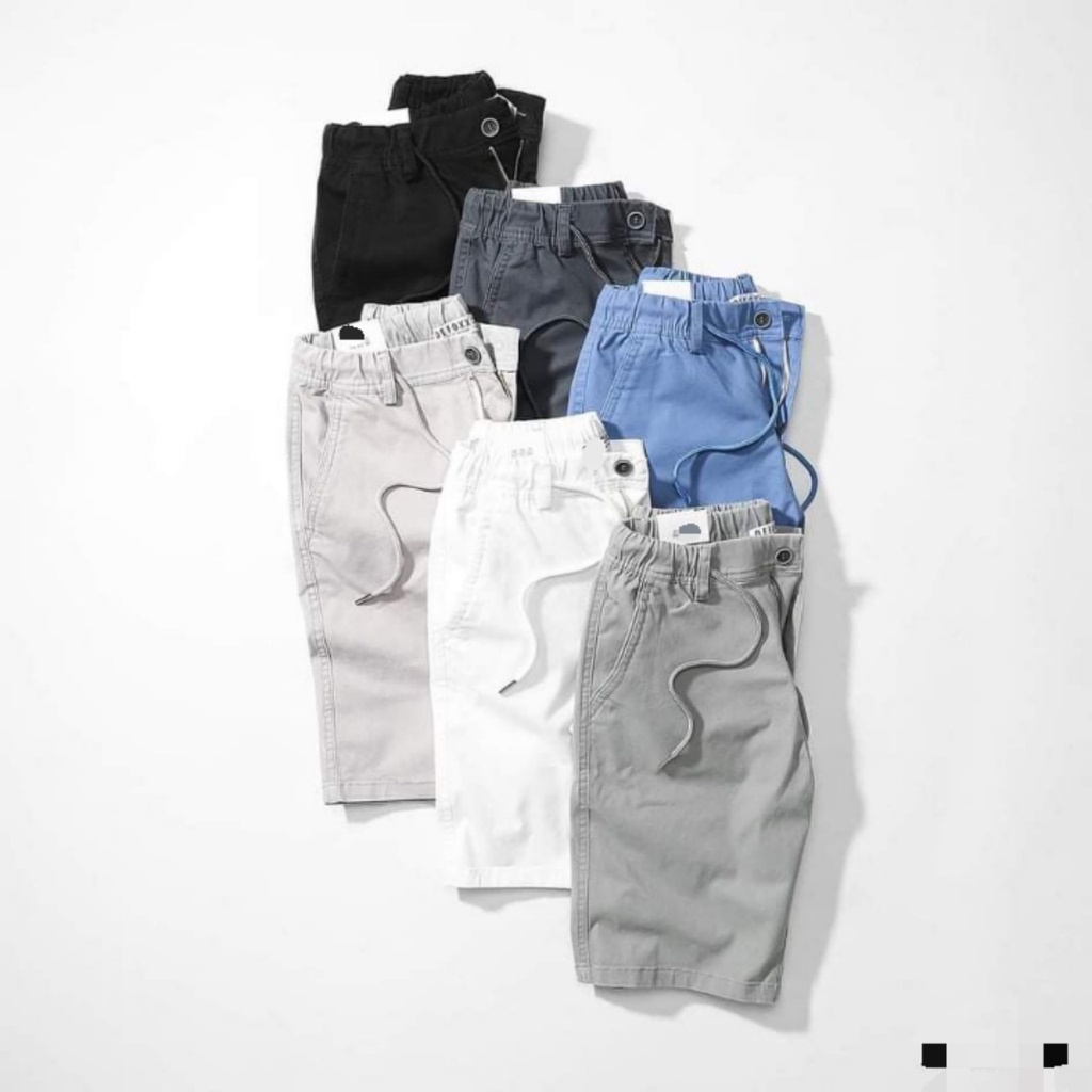 [bigsize &lt; 120kg] Quần short kaki lưng thun đủ màu