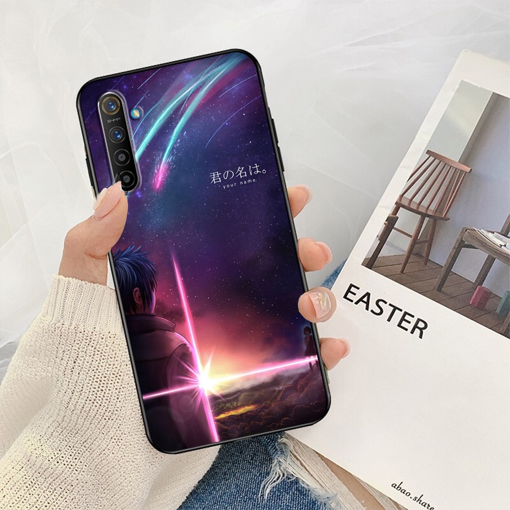 Ốp Điện Thoại tpu Silicon Mềm Màu Đen Hình anime your name sl50 Cho realme 8 4g 8 5g 8 pro xt x2 pro