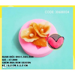 Khuôn Silicone Chùm Hoa Rum