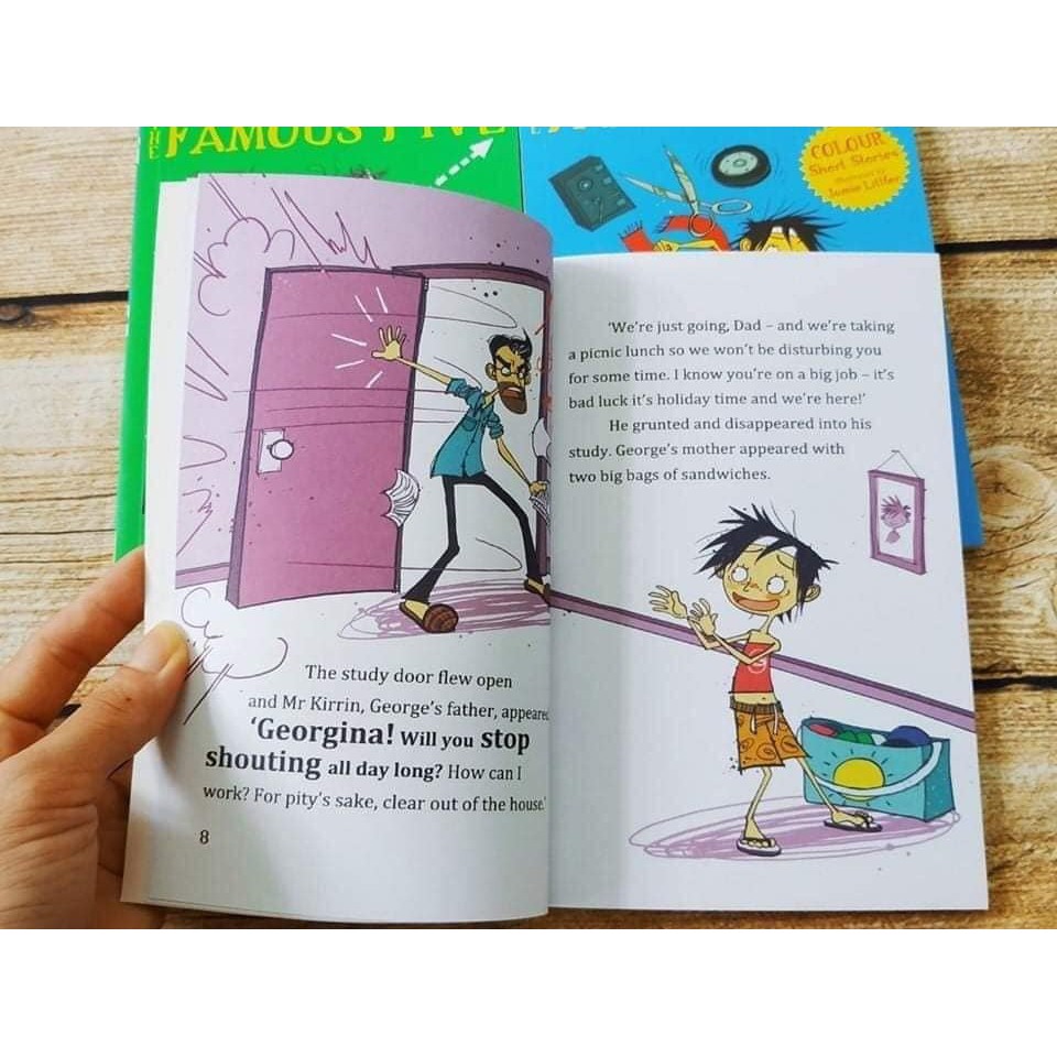 Sách - Famous Five Adventures 9 quyển sách nhập khẩu kèm booksets