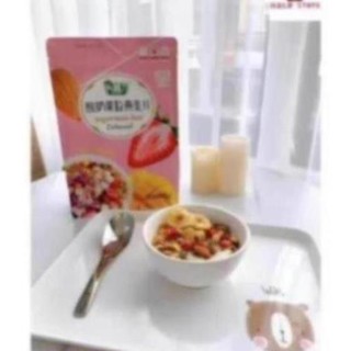 [ĂN KIÊNG] Ngũ cốc sữa chua mix hạt, hoa quả YOGURT FRUIT OATMEAL gói 500g - Đài Loan