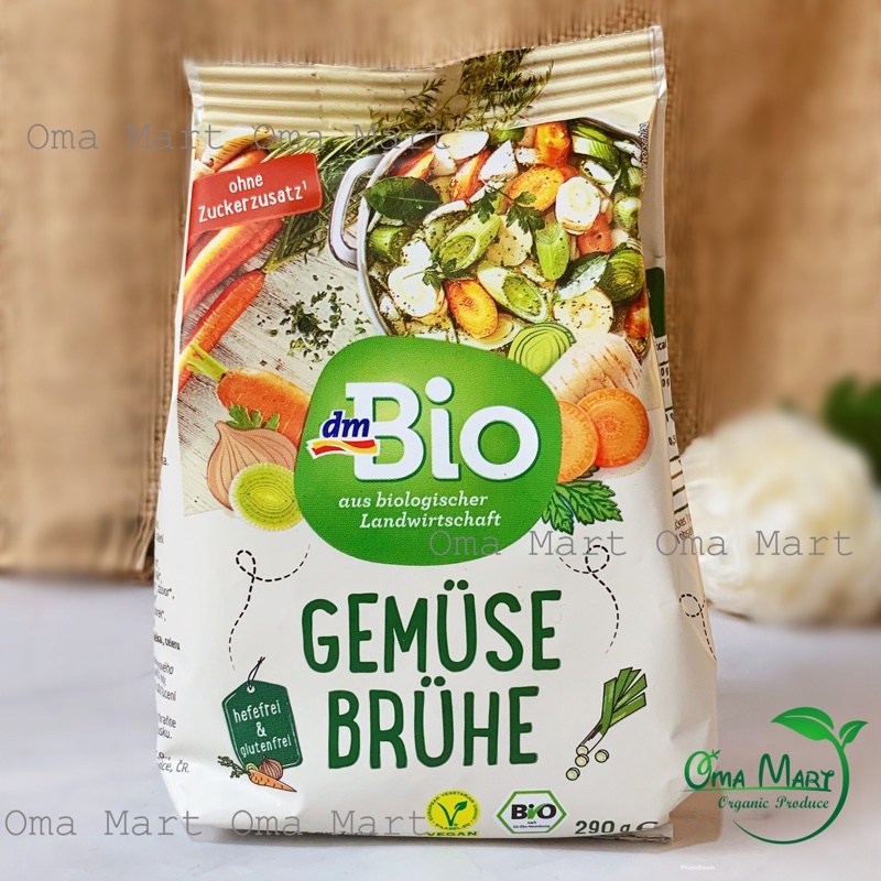 Bột nêm rau củ hữu cơ DmBio 290g - Đức