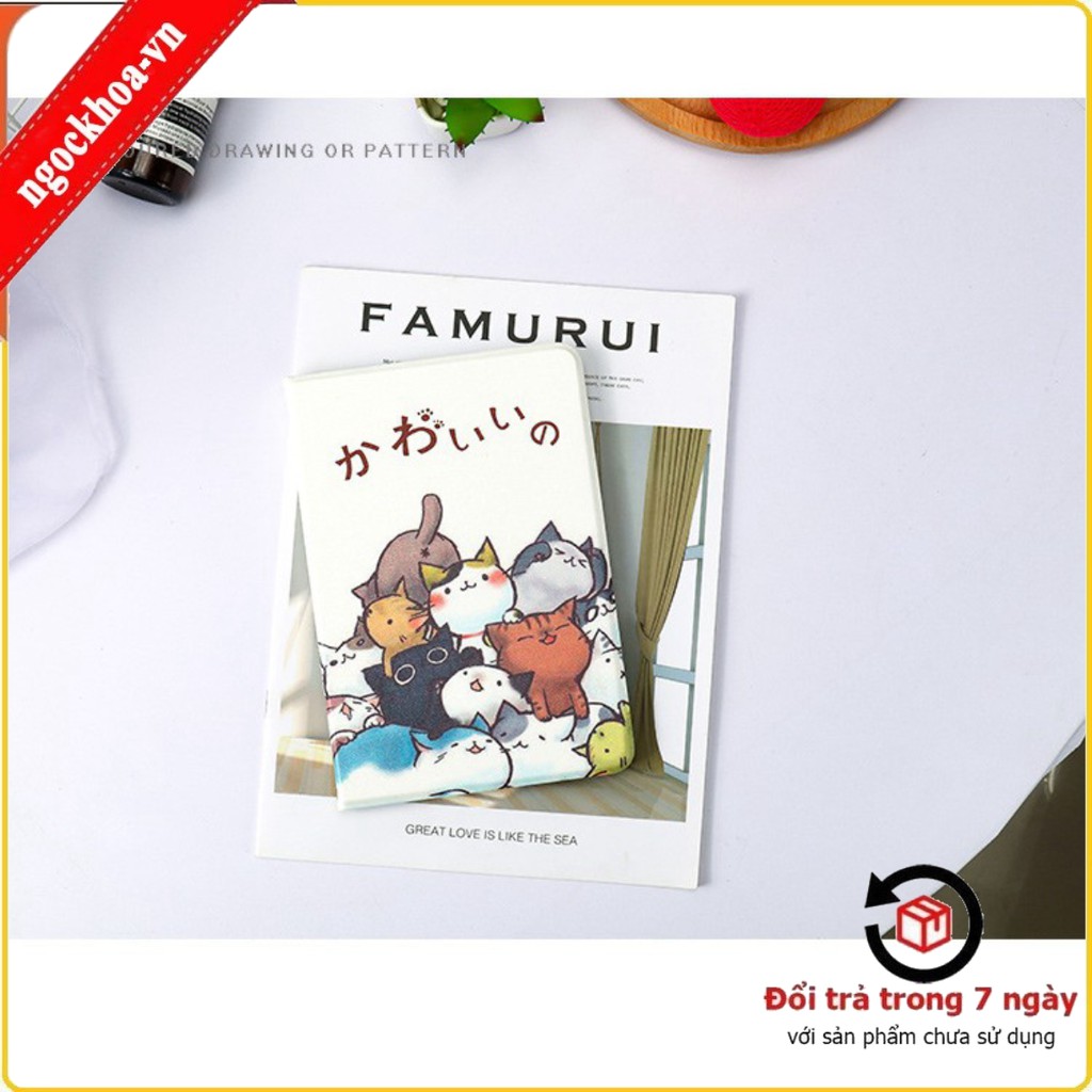 Ốp iPad, Bao Da iPad Hình mèo chibi