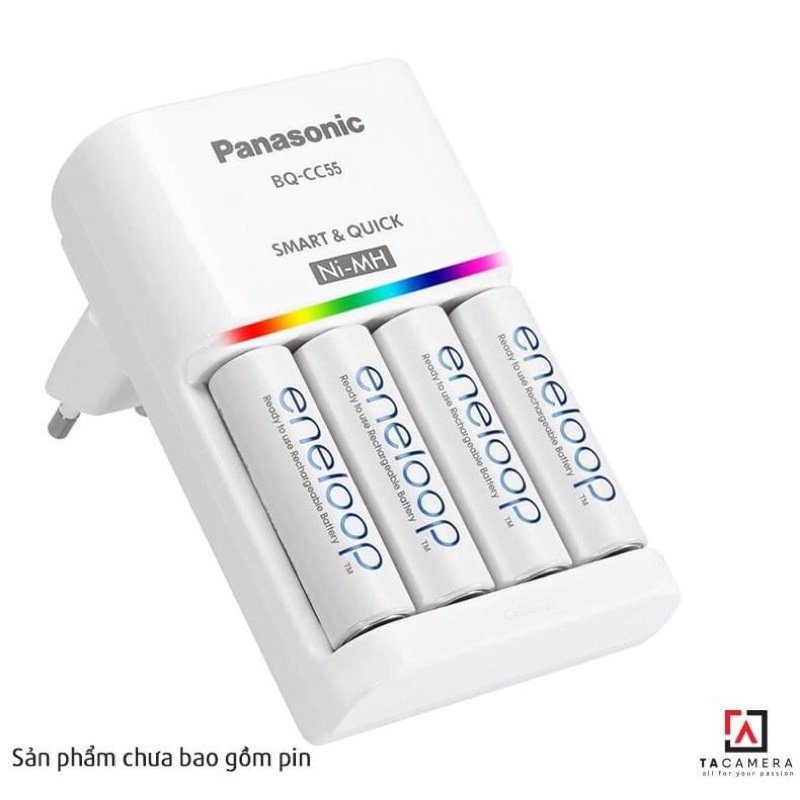 Sạc Pin AA/AAA Panasonic BQ-CC55E - Sạc Thông Minh Siêu Nhanh