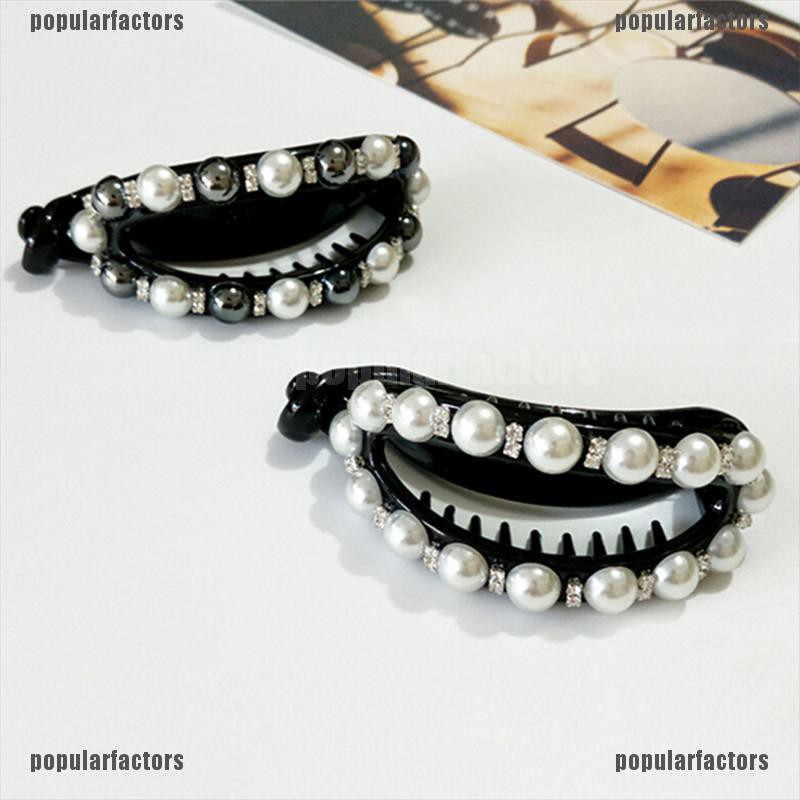 Kẹp Tóc Giả Đính Ngọc Trai Thanh Lịch