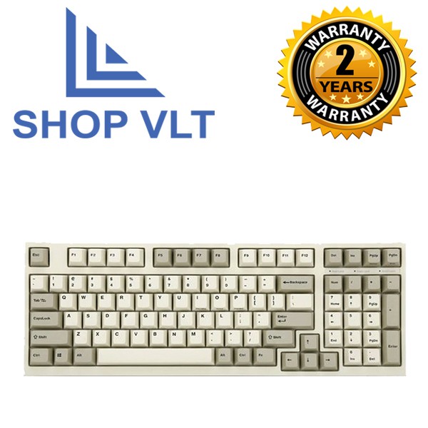 Bàn phím cơ Leopold FC980M PD White Grey - Hàng Chính Hãng