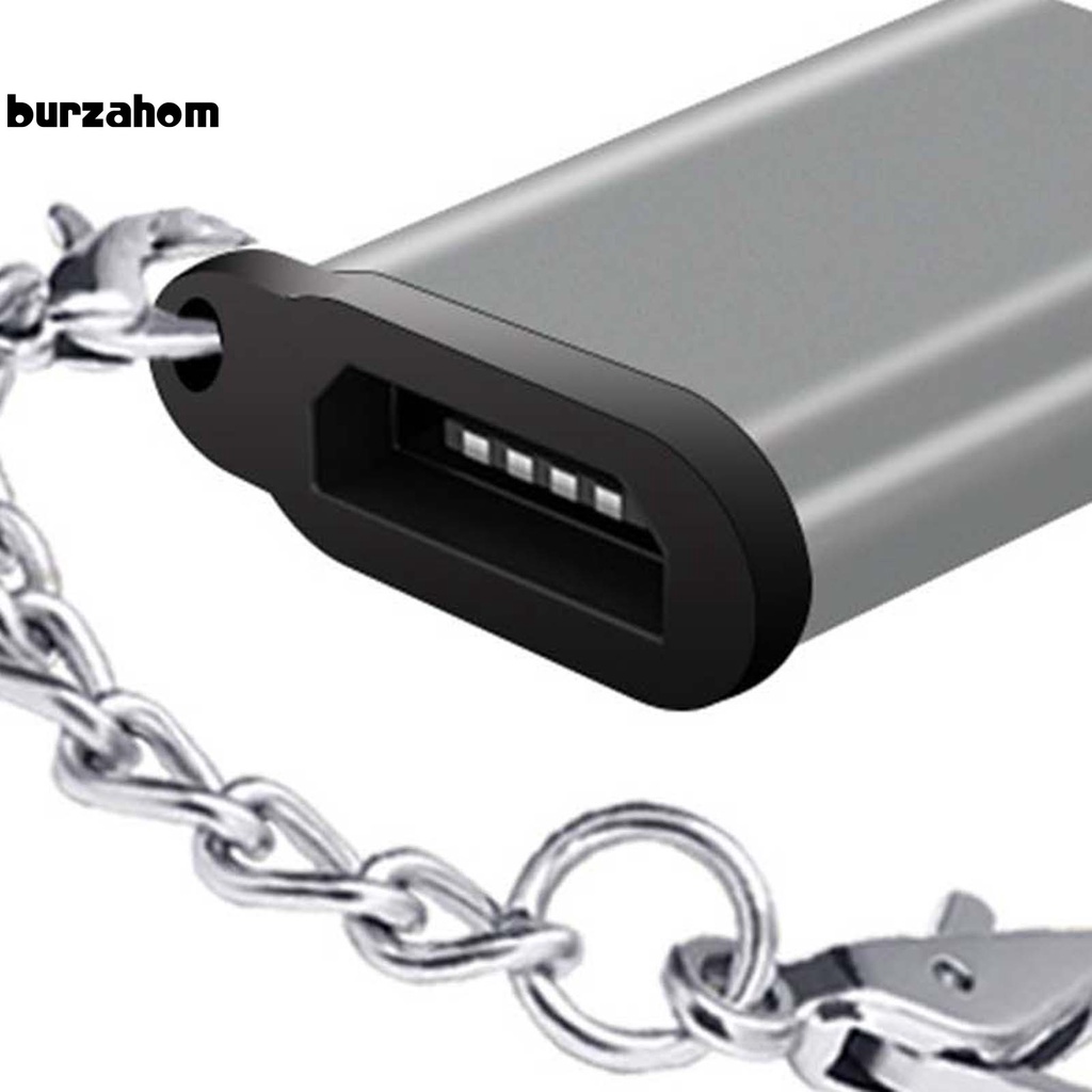 Đầu chuyển đổi Micro USB sang Type-c bằng hợp kim nhôm kèm móc khóa chuyên nghiệp