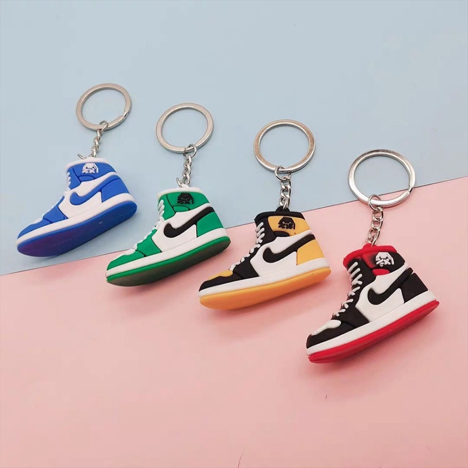 ( Rẻ Vô Địch ) Móc khóa hình giày bóng rổ Air Jordan đa sắc màu dành cho các cặp đôi, Móc Khóa Balo Đáng yêu