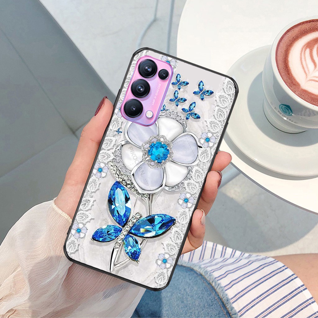 Ốp lưng kính cường lực Oppo Reno6 Reno6z Reno5 Reno4 in hình cao cấp- độc -lạ- siêu hot.