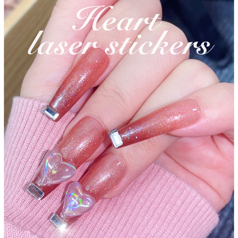 Miếng Dán Trang Trí Móng Tay Hình Trăng Sao Lấp Lánh YOUYO