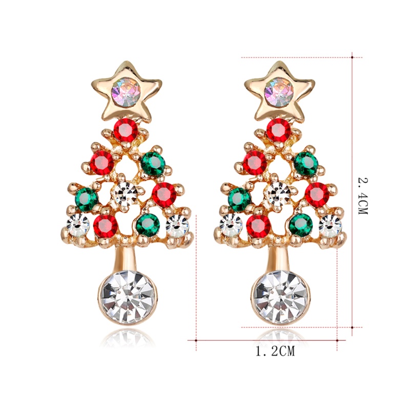 Khuyên Tai Hình Ông Già Noel Dễ Thương Dùng Làm Quà Tặng Sinh Nhật / Đám Cưới / Giáng