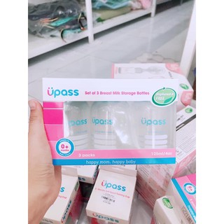 Bình trữ sữa nắp màu 125ml Upass (1 chiếc) (UP0030)