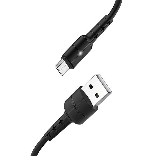 Cáp sạc nhanh báo đèn Hoco X14 Pro chân Micro dòng điện tối đa lên đến 3A dài 2M