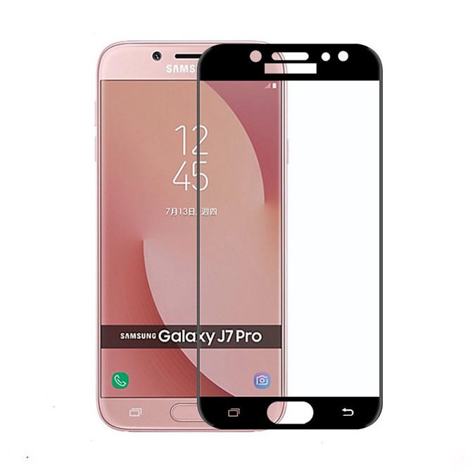 Kính Cường Lực Sư tử 5D Samsung J7pro - Cường Lực Full Keo,Không Chấm Liti,Không Loang Dầu,Màn Sáng, Cảm Ứng Mượt.