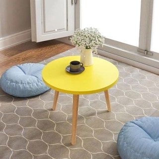 Bàn ngồi bệt kiểu Nhật, chân gỗ tự nhiên cao 30cm