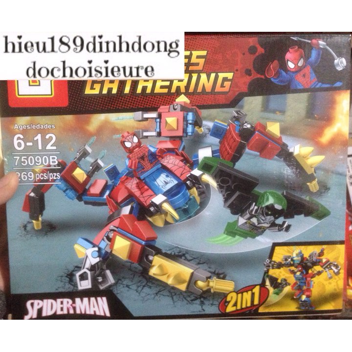 Lắp ráp xếp hình siêu anh hùng 75090 : Người máy